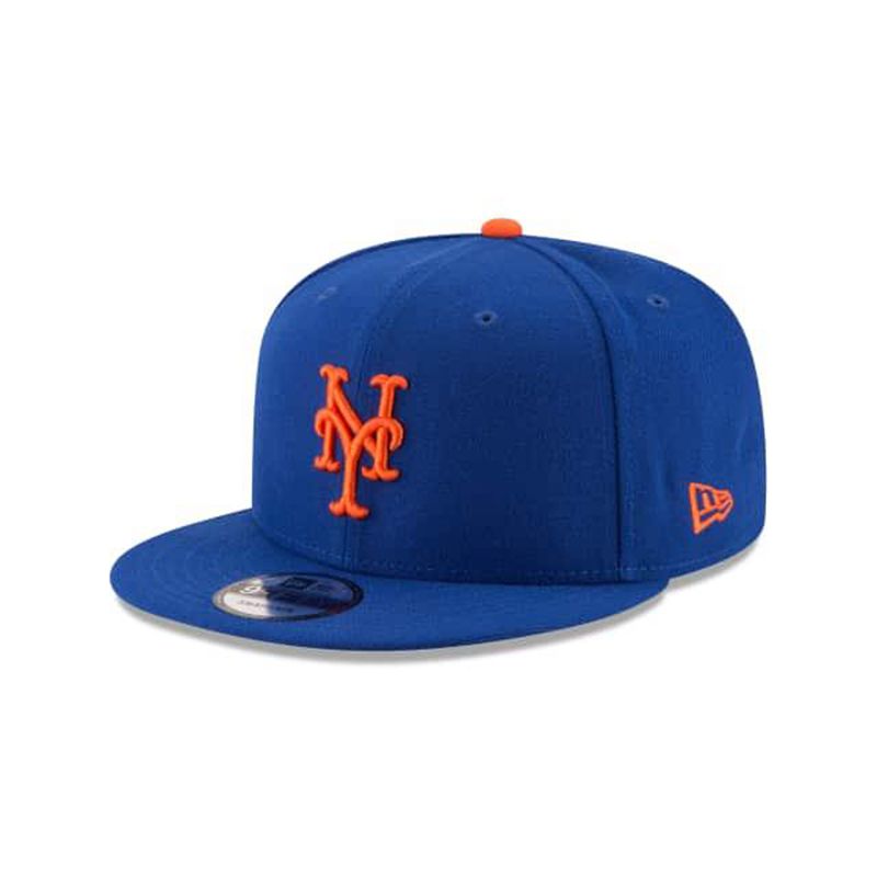 MLB New York Mets Team Color Basic 9Fifty Snapback (NQR2079) - Blue New Era Caps